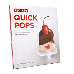 Foto van Zoku receptenboek quick pops 21 x 19 cm papier wit/rood