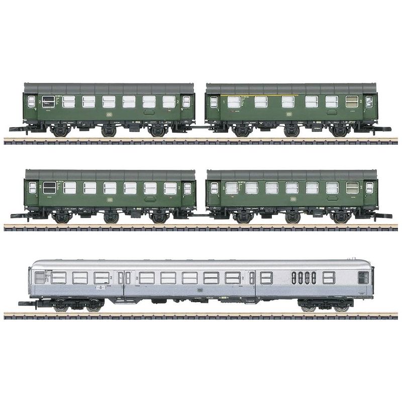 Foto van Märklin 87074 z 5-delige set personenrijtuigen omkeertrein van de db, mhi