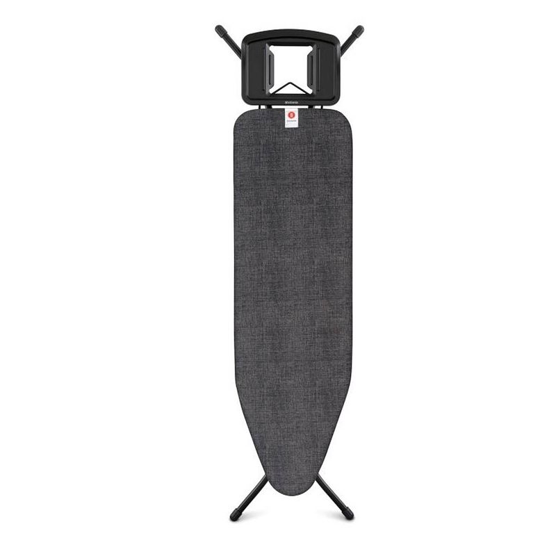 Foto van Brabantia strijkplank b - 124x38 cm denim black - met strijkijzerhouder