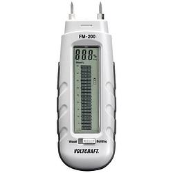 Foto van Voltcraft fm-200 materiaalvochtmeter meetbereik bouwvochtigheid 0.2 tot 2 %vol. meetbereik houtvochtigheid (bereik) 6 tot 44 %vol.