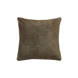 Foto van Ptmd suky green suede leather cushion square l