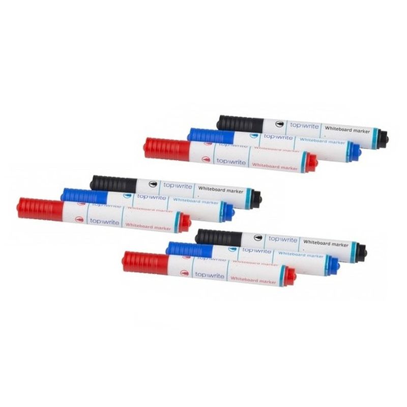 Foto van Whiteboard markers 9 stuks - whiteboard stift