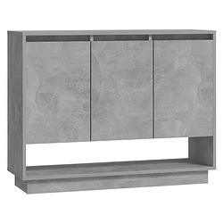 Foto van Vidaxl dressoir 97x31x75 cm spaanplaat betongrijs