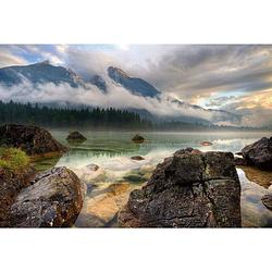 Foto van Wizard+genius mountain lake vlies fotobehang 384x260cm 8-banen