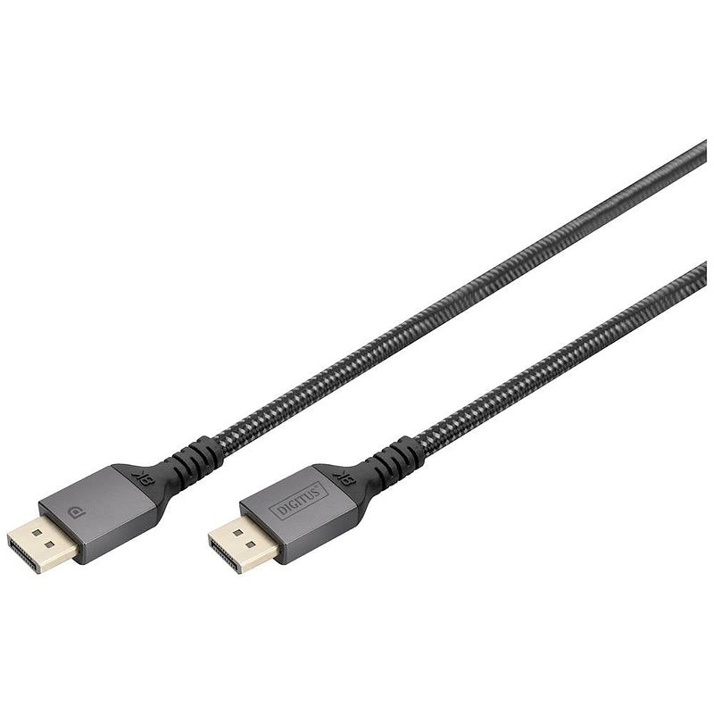 Foto van Digitus displayport aansluitkabel displayport stekker 3 m zwart db-340201-030-s vergulde steekcontacten displayport-kabel