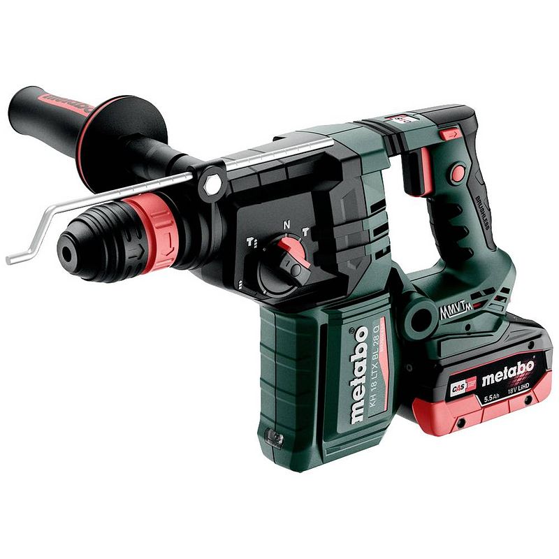 Foto van Metabo kh 18 ltx bl 28 q sds-plus-accu-combihamer 18 v 5.5 ah