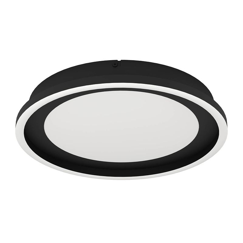 Foto van Eglo calagrano plafondlamp - led - ø 38 cm - zwart/wit - dimbaar