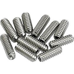 Foto van Fender original strat bridge height screws nikkel (12 stuks)