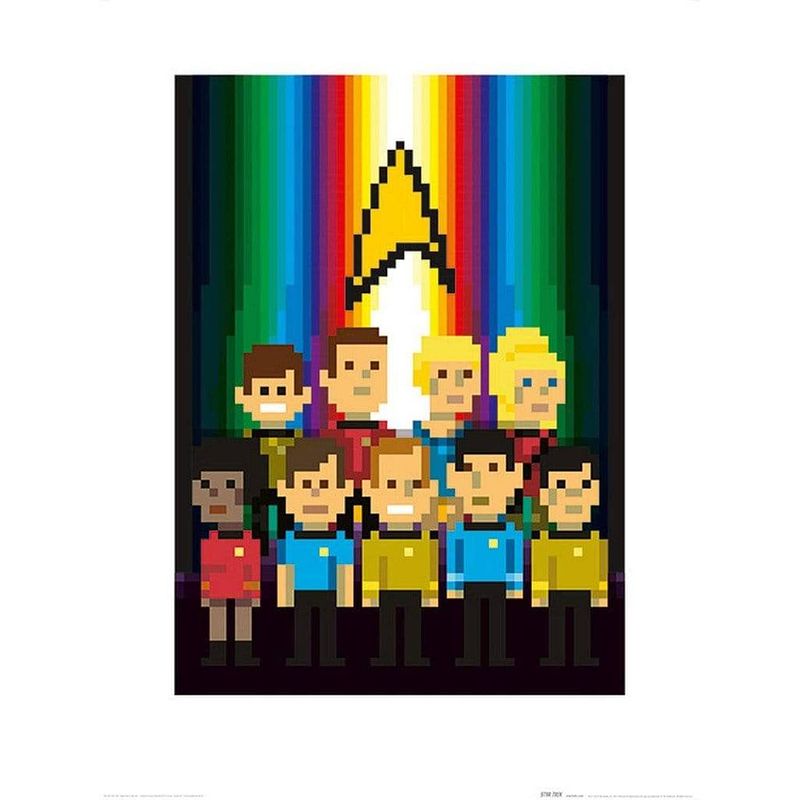 Foto van Pyramid star trek trexels original crew kunstdruk 60x80cm