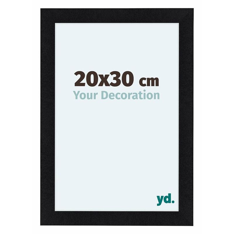Foto van Como mdf fotolijst 20x30cm zwart mat