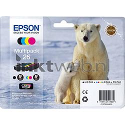 Foto van Epson 26 multipack zwart en kleur cartridge