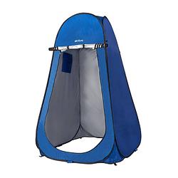 Foto van Orange85 douchetent - pop up tent - camping douche - blauw - 110x110x190 cm - polyester