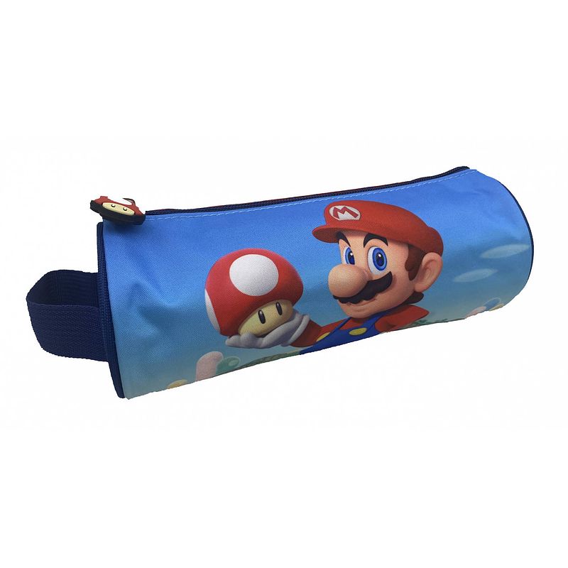 Foto van Nintendo pennenetui mario junior 22 x 8 cm polyester blauw