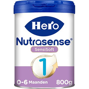 Foto van Hero nutrasense sensisoft zuigelingenvoeding 1 (06mnd) met melkvet 800g bij jumbo