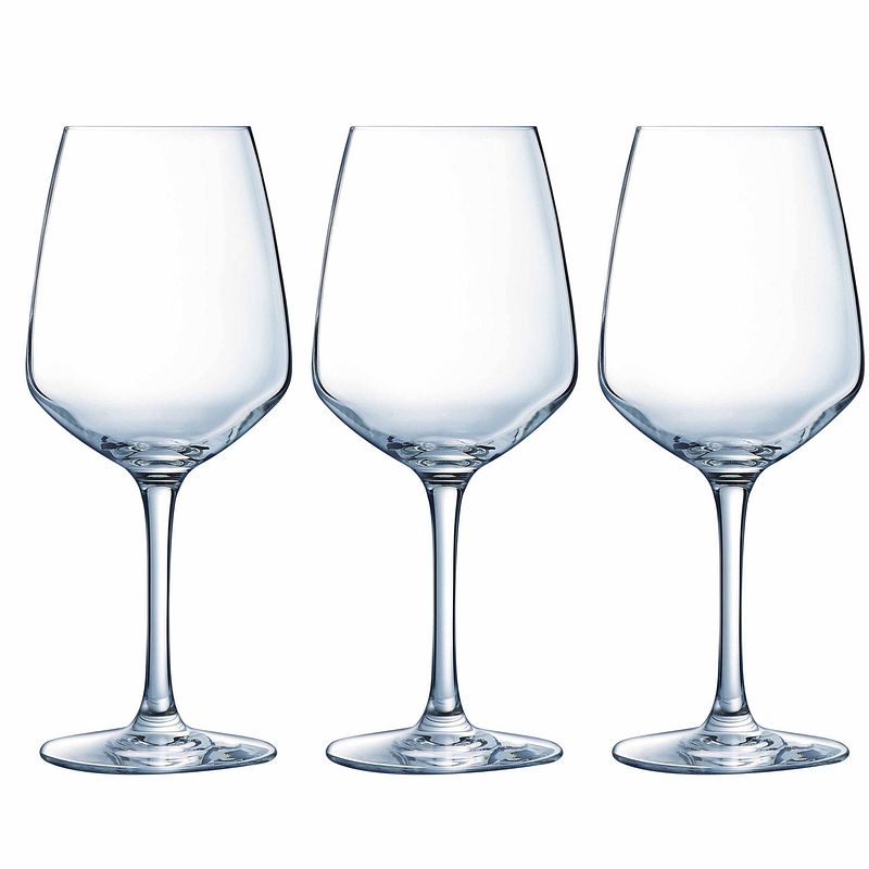 Foto van 6x stuks wijnglazen van glas 500 ml - wijnglazen