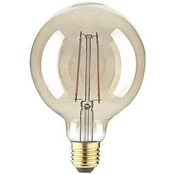 Foto van Lightme lm85062 led-lamp e27 globe 4.5 w barnsteen 1 stuk(s)