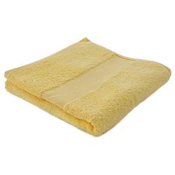 Foto van Arowell badhanddoek badlaken 100 x 50 cm - 500 gram - crème geel - 3 stuks