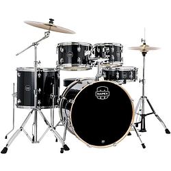 Foto van Mapex venus stage black galaxy sparkle 5-delig drumstel incl. bekkens en hardware