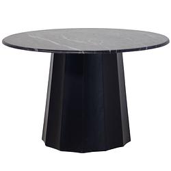 Foto van Giga meubel eettafel rond - zwart marmer - ø120cm - eettafel bodhi