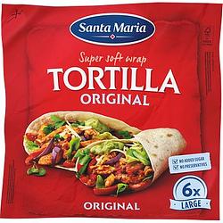 Foto van Santa maria tortilla wraps large 6 stuks 371g bij jumbo