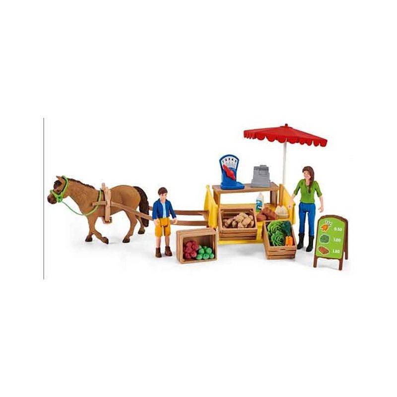 Foto van Playset schleich mobile farm stall