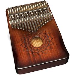 Foto van Stagg 17 keys professional kalimba mahogany natural met hoesje