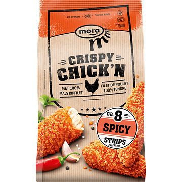 Foto van Mora crispy chick'sn spicy 240g bij jumbo