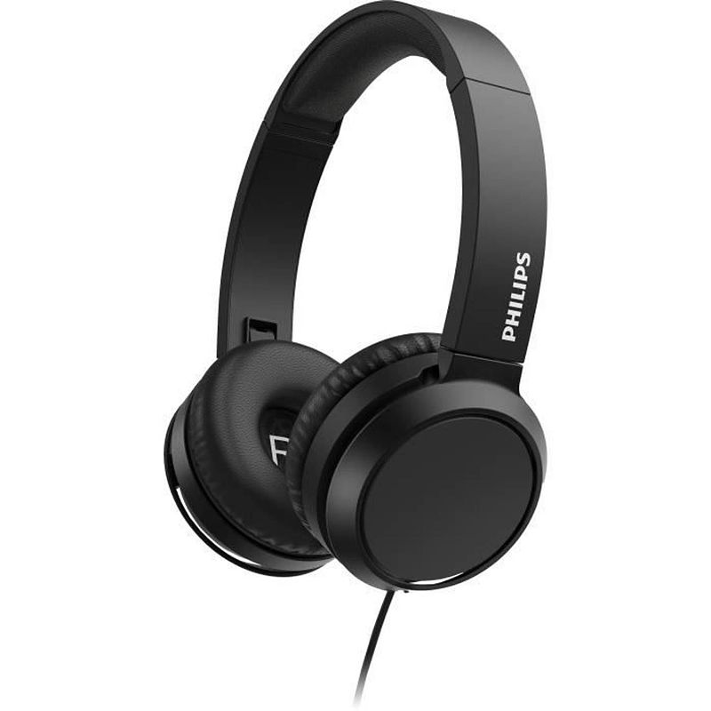 Foto van Philips tah4105bk - supra-aurale hoofdtelefoon - bedraad - 32 mm driver - compact opvouwbaar - zwart