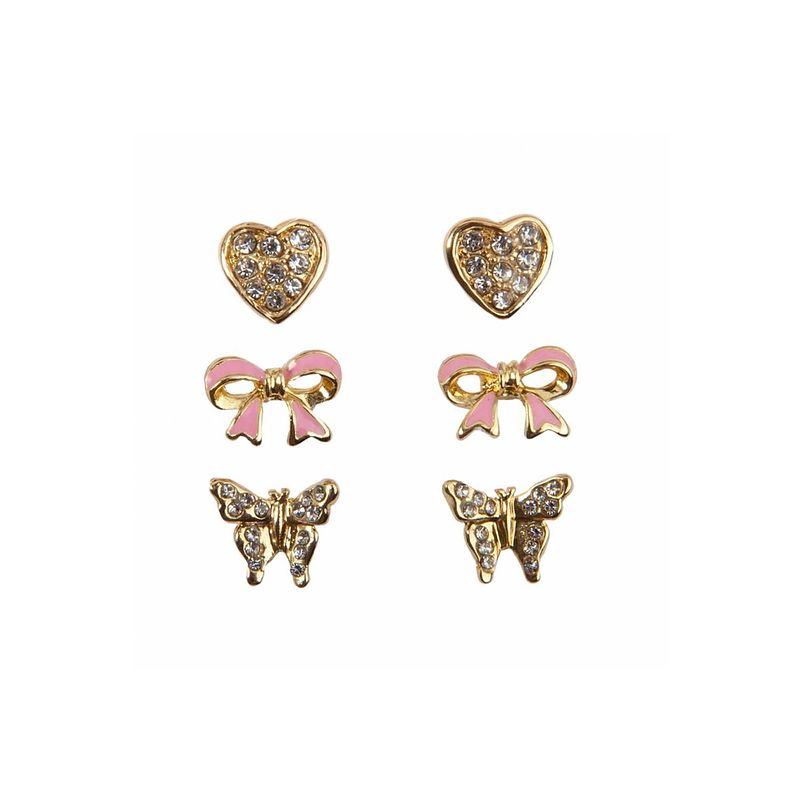 Foto van Great pretenders boutique dazzle studded earrings, 3 sets
