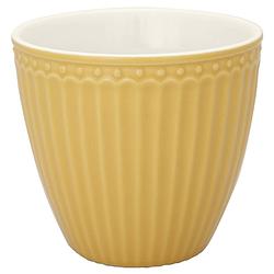 Foto van Greengate beker (latte cup) alice honey mosterd 300 ml ø 10 cm