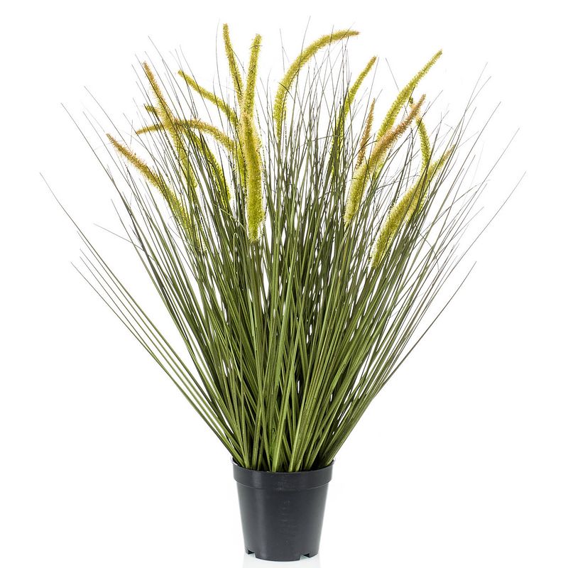 Foto van Kunstplant groen gras sprieten 70 cm. - kunstplanten