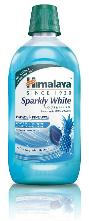 Foto van Himalaya herbals mondwater sparkly white