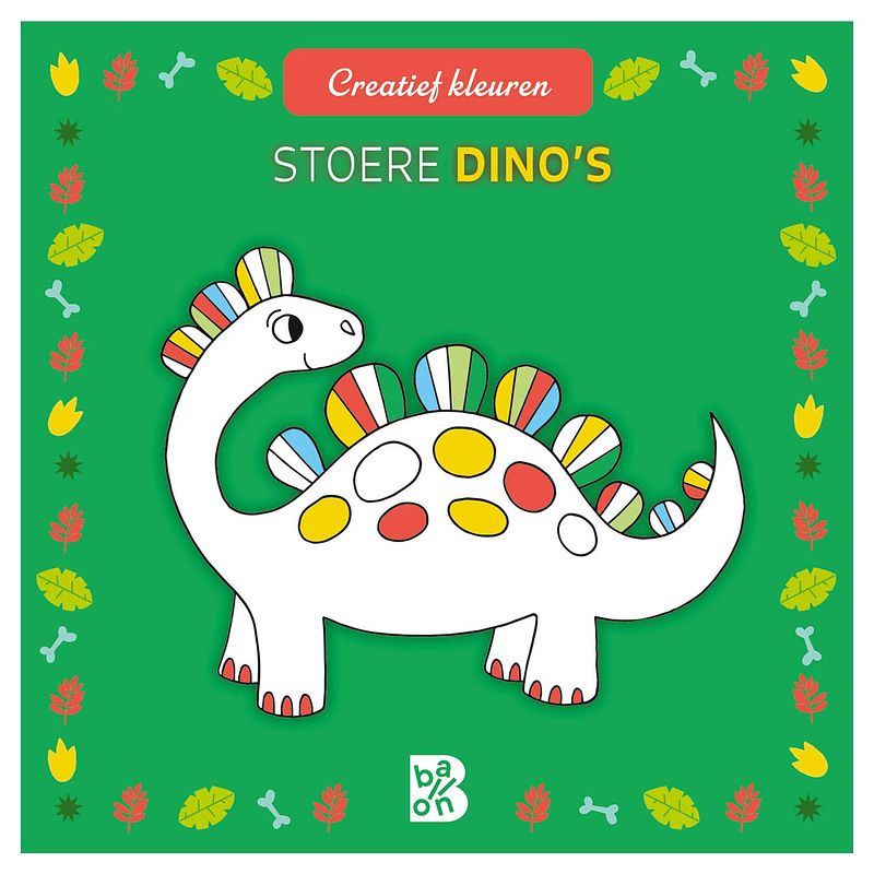 Foto van Standaard uitgeverij creatief kleuren stoere dino'ss