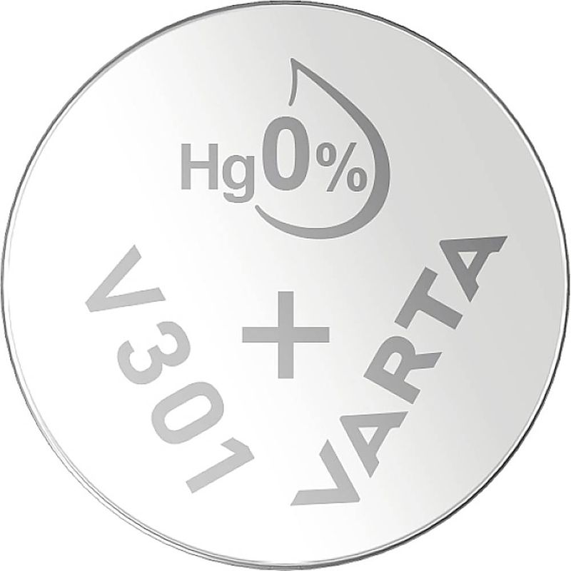 Foto van 301 knoopcel zilveroxide 1.55 v 82 mah varta silver coin v301/sr43 nabli 1 1 stuk(s)