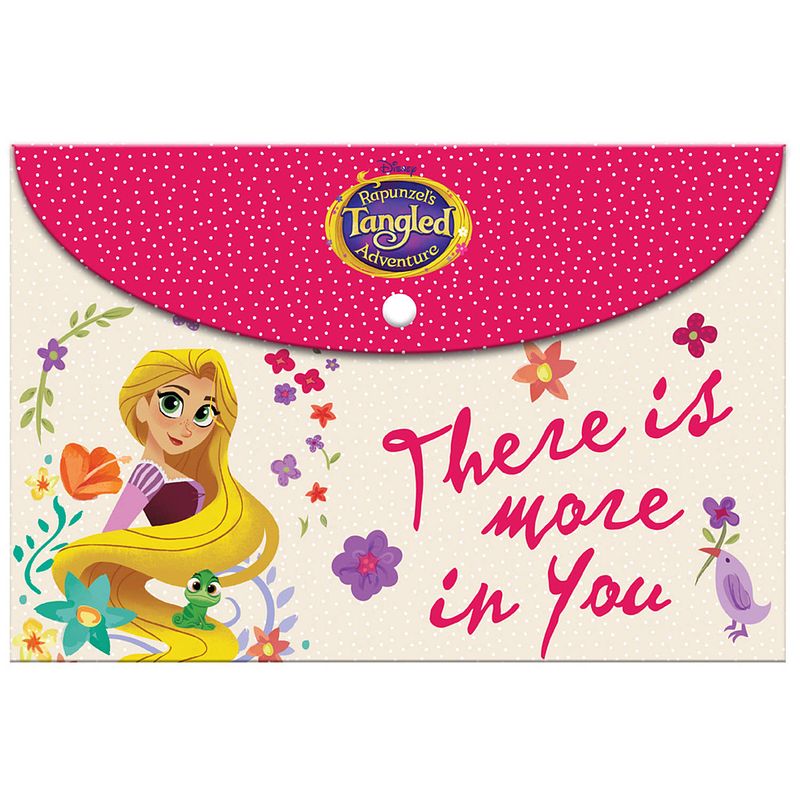 Foto van Disney portfoliomap rapunzel junior a4 polypropyleen roze