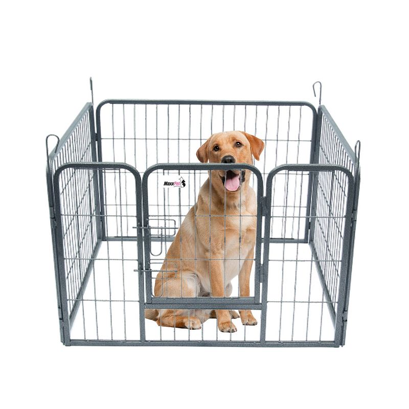 Foto van Maxxpet puppykennel - puppyren - honden bench - 4-delig - 101x79cm