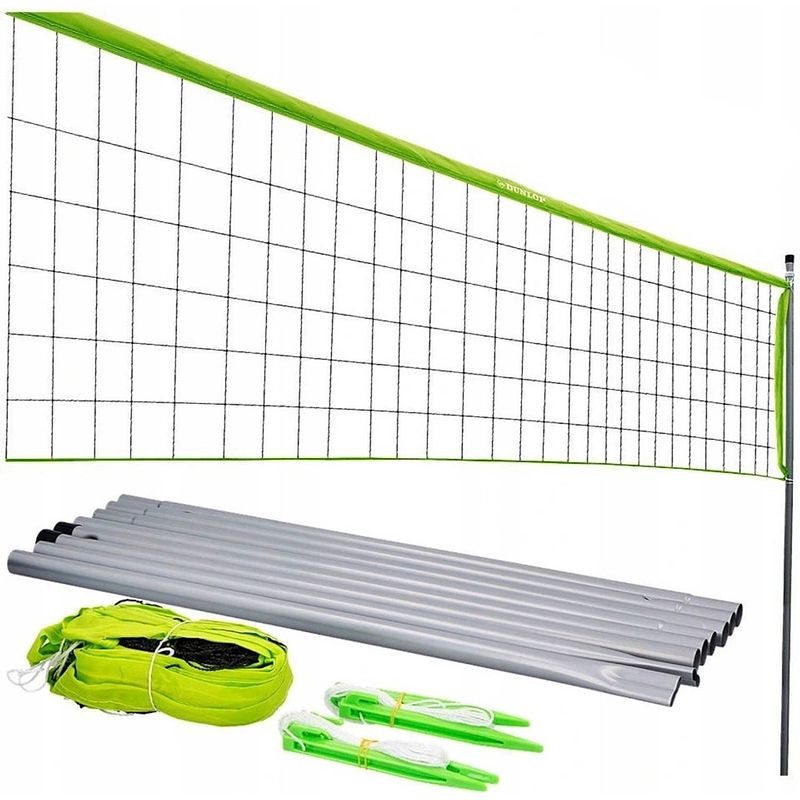 Foto van Dunlop multifunctioneel sportnet - lengte 609 cm - volleybal-, badminton-, en tennisnet