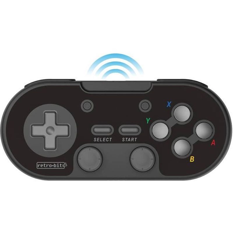 Foto van Draadloze controller - retrobit legacy 16 - zwart - switch, pc, steam, raspberry pi, snes, android