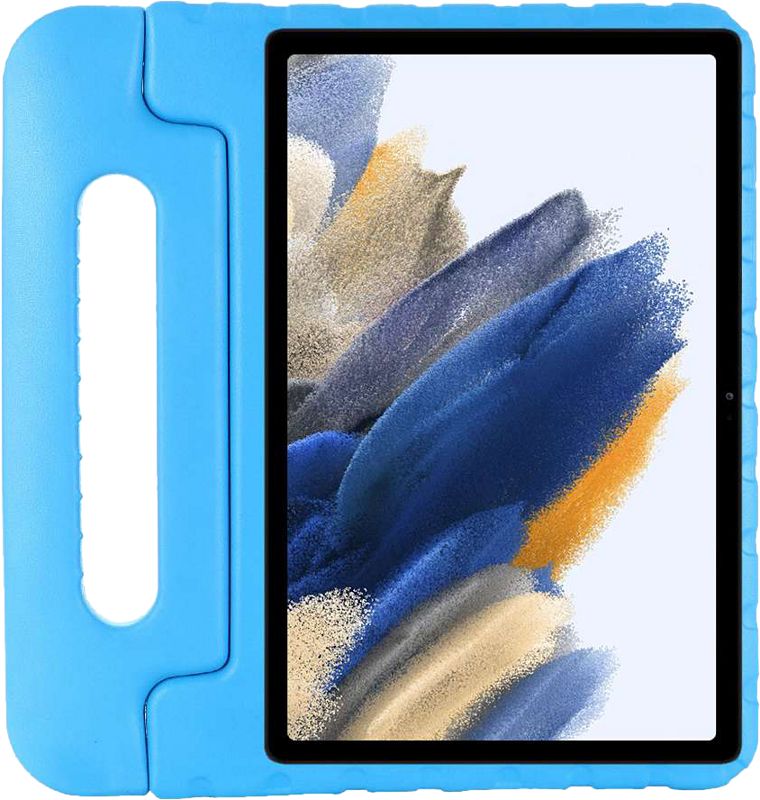 Foto van Just in case samsung galaxy tab a8 kids cover blauw