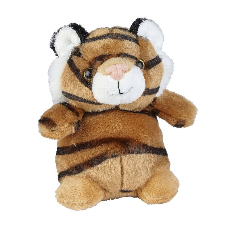 Foto van Pluche knuffel dieren tijger 12 cm - knuffeldier