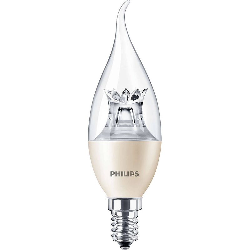 Foto van Philips led tip kaarslamp e14 6-40w 2200-2700k (dimtone) 470lm