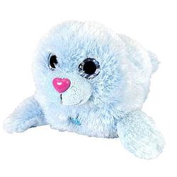 Foto van Wild republic knuffelzeehond junior 30 cm pluche blauw