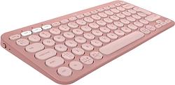 Foto van Logitech pebble keyboard 2 - k380s rose qwerty