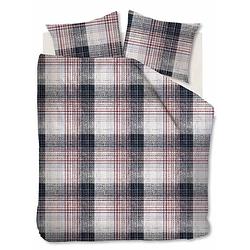 Foto van Beddinghouse flanel dekbedovertrek filip - rood - 2-persoons 200x200/220 cm