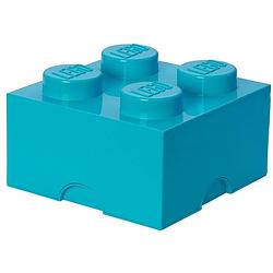 Foto van Lego - opbergbox brick 4, azuurblauw - lego