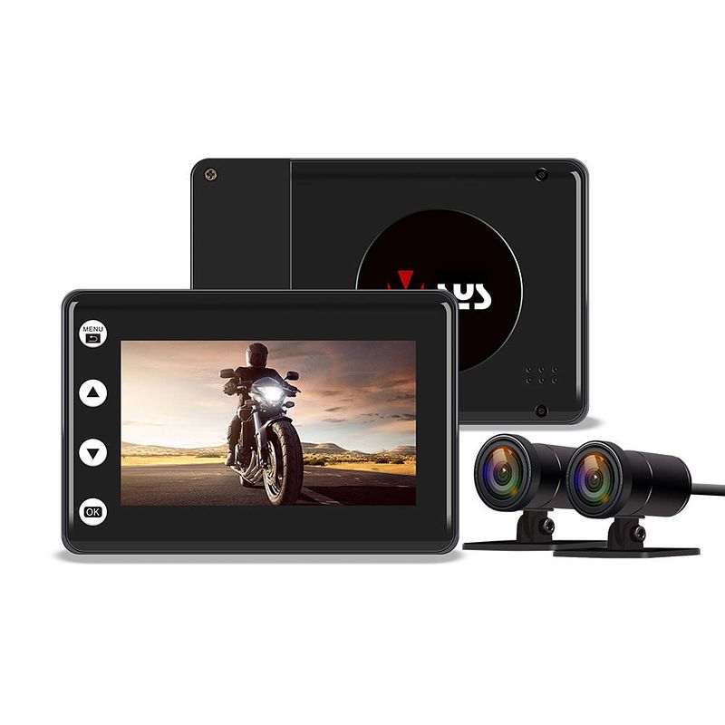 Foto van Motocam a2x wifi 2ch dual motor dashcam