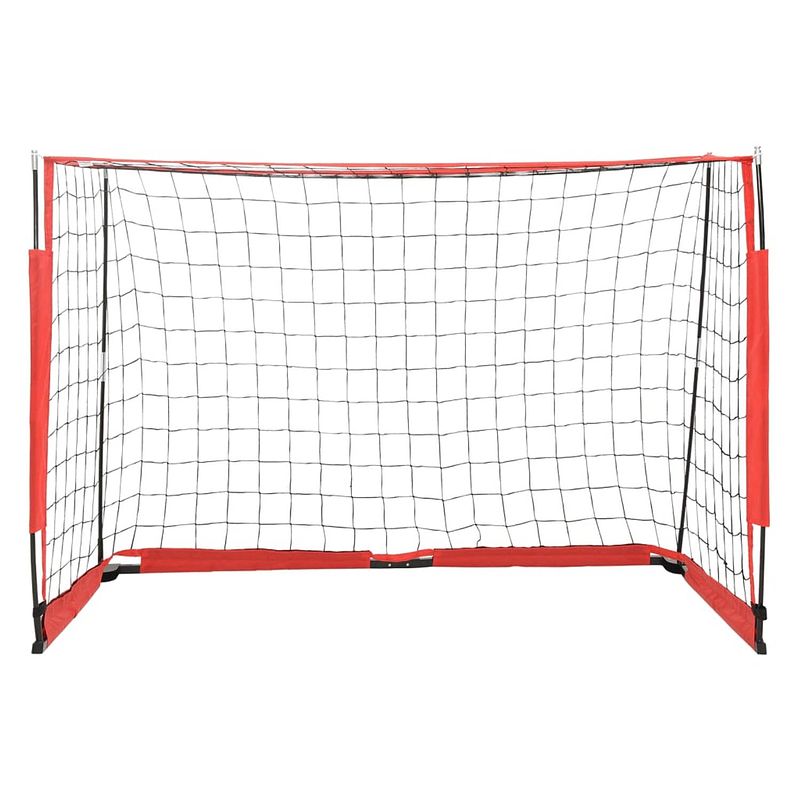 Foto van The living store inklapbaar voetbaldoel - 184 x 91 x 124.5 cm - stalen frame - polyester net