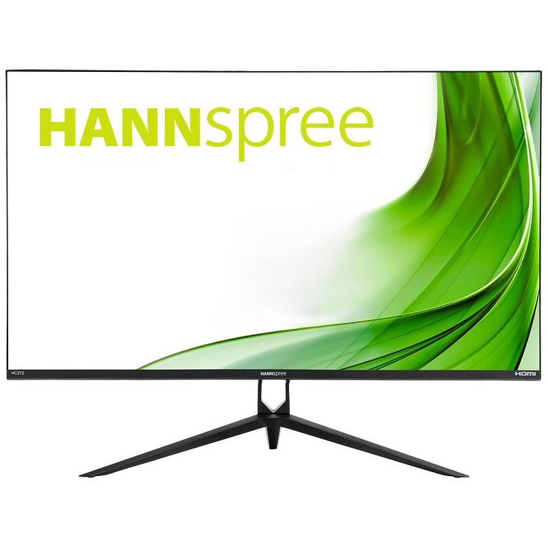 Foto van Hannspree hc272pfb led-monitor 68.6 cm (27 inch) energielabel f (a - g) 2560 x 1440 pixel qhd 4 ms hdmi, displayport, hoofdtelefoon (3.5 mm jackplug) ahva led