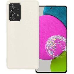 Foto van Basey samsung galaxy a52 hoesje siliconen hoes case cover samsung galaxy a52-wit