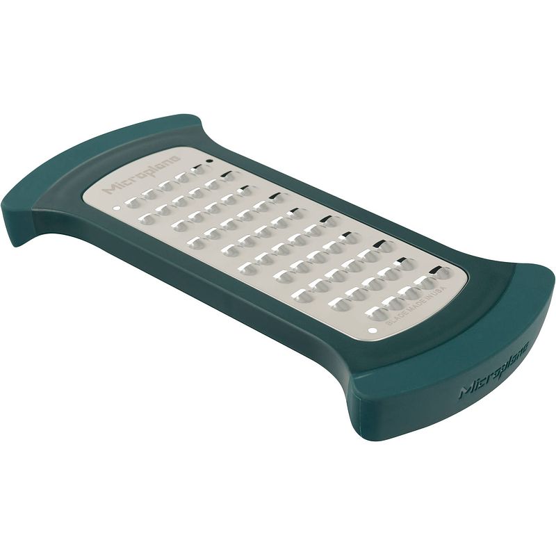 Foto van Microplane rasp bowl grater - extra grof - petrol green